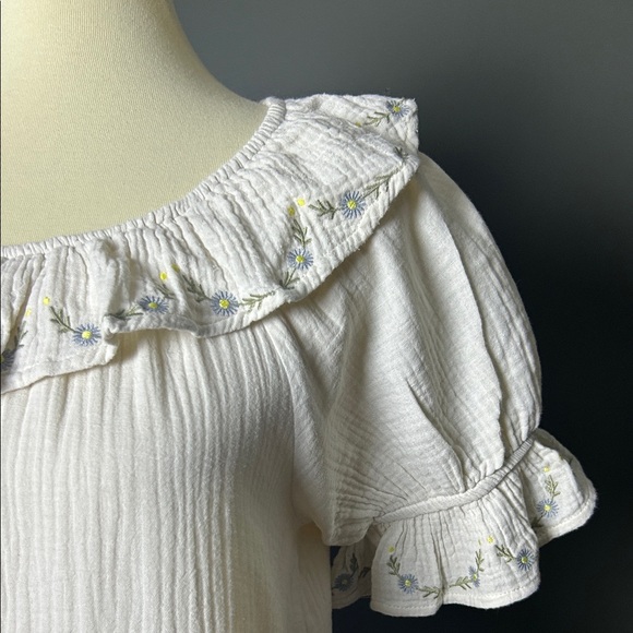 Hayden White Ruffle Neck Dress - Picture 3 of 6